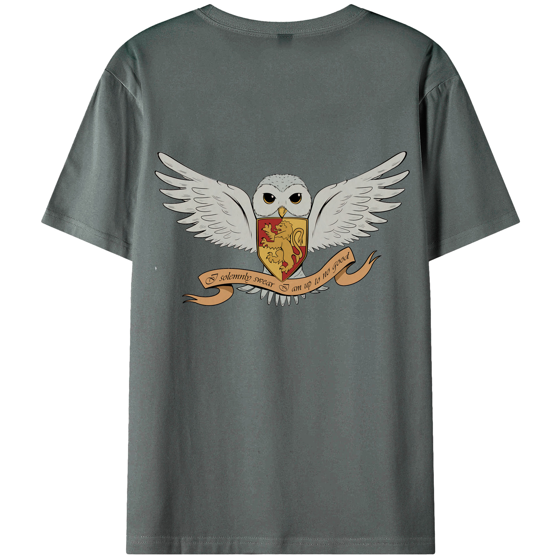 （画像用） Harry Potter ハリー・ポッターシリーズ 綿100％ メンズ半袖Tシャツ（バックプリント） 通気性